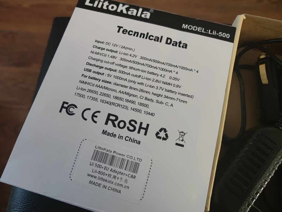 Încărcător Li Ion liitokala lii 500