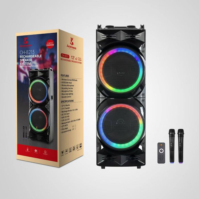 Kалонка Караоке Микрафон bluetooth Aux fleshka Avcrowns