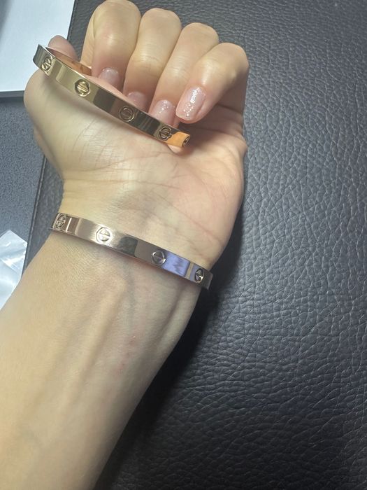 Brățara tip cartier placata cu aur