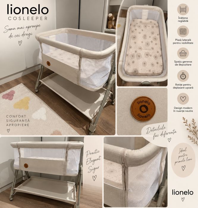 Cosleeper lionelo + saltea suplimentara