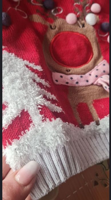Bluza crăciun ren cu lumini