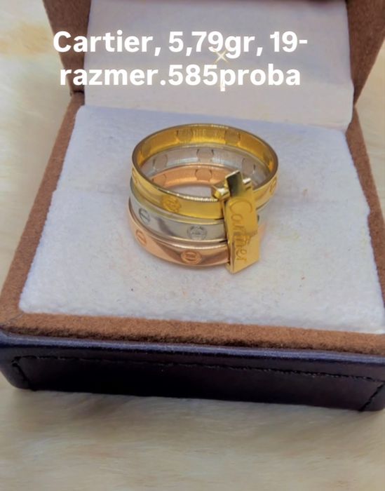 Elegantniy Koltso Cartier, 585proba, 19-razmer, 5,79gr.