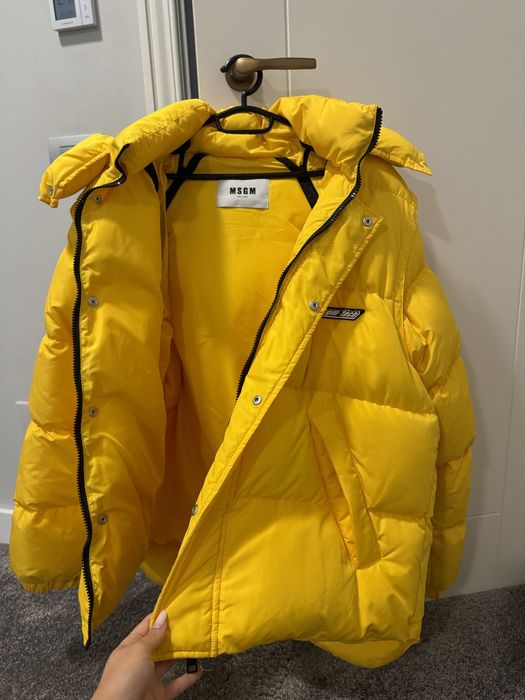 Geaca MSGM galbena noua