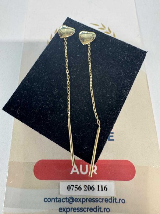 Cercei din aur 14k (68907.1/ 10 Pacurari 1) Garantie 2 ani!