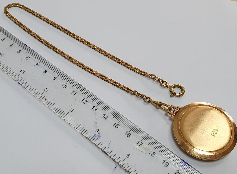 Ceas de buzunar Rounge din aur de 18K – Swiss Made – gramaj 28,85 g