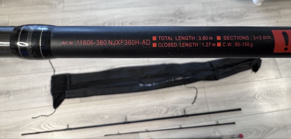 Lanseta Daiwa ninja X feeder, 3.60M, 150G