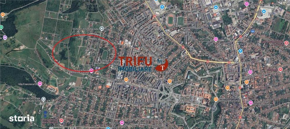 Teren de vanzare zona Podei- Alba Iulia 1000mp