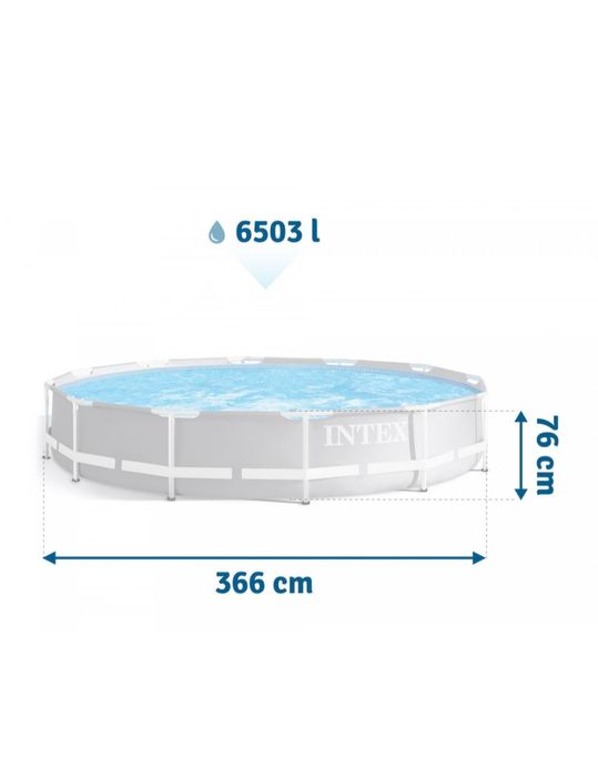 Piscina rotunda cu cadru metalic Prism Frame Premium Intex