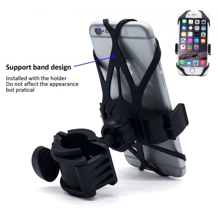 Suport bicicleta moto trotineta telefon 6puncte elastic protectie uber