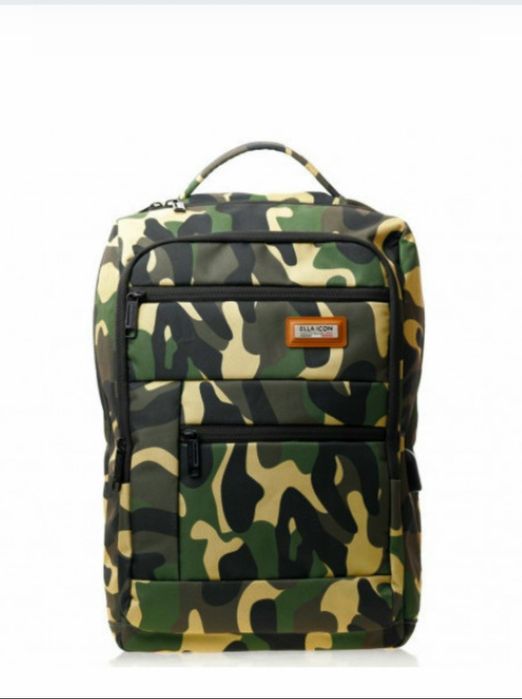Rucsac premium ELLA ICON - GREEN ARMY NOU cu eticheta + BONUS -150 Lei