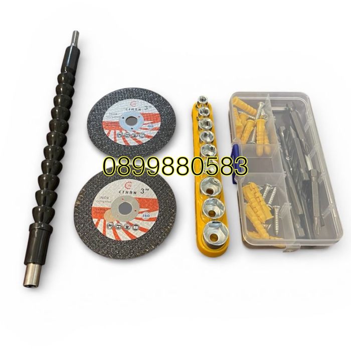 Комплект ударен винтоверт + мини ъглошлайф STAHLMAYER 24V