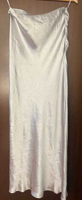 Fusta lunga tip satin