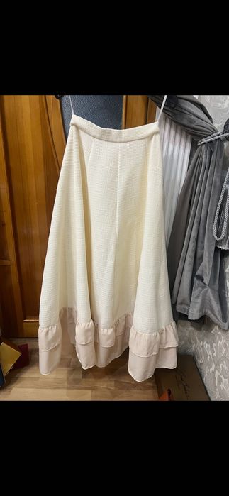 Двойка из твида бежевый