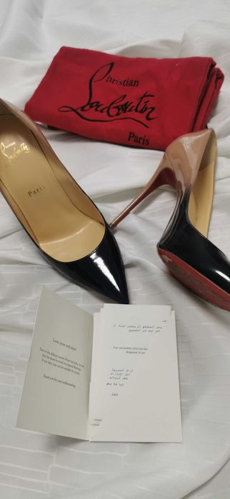 CHRISTIAN LOUBOUTIN So kate 100 Negru Bej Ombre