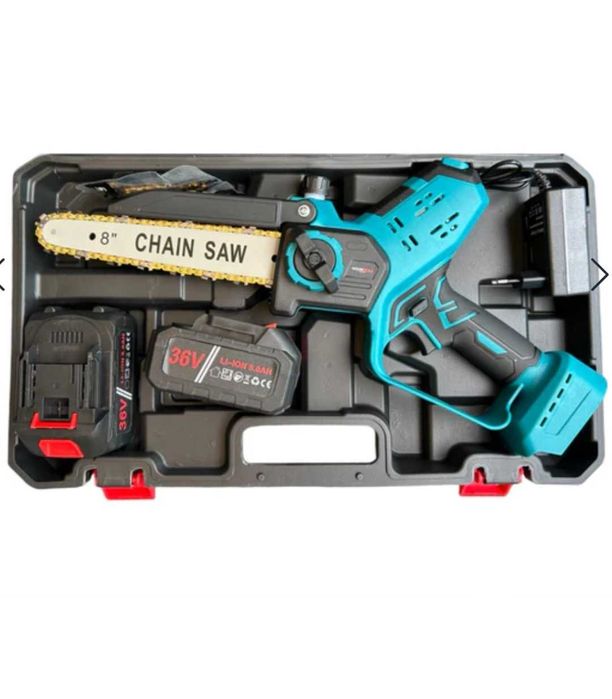 Немска акумулаторна резачка 25см.  Авт Омасляване дисплей 2 вериги