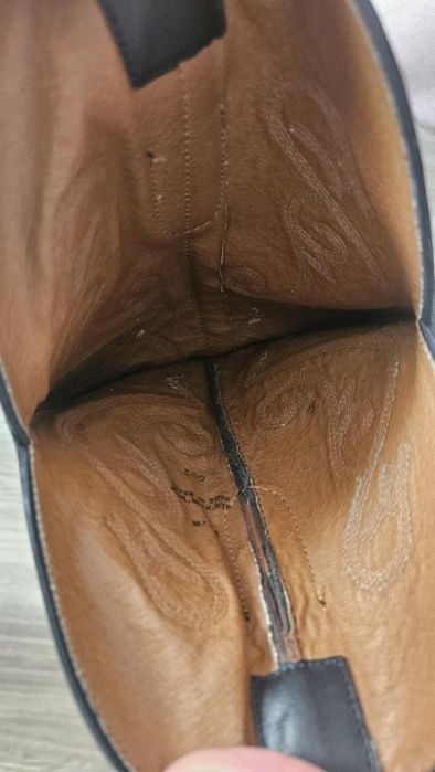 Каубойки ботуши естествена кожа и велур.