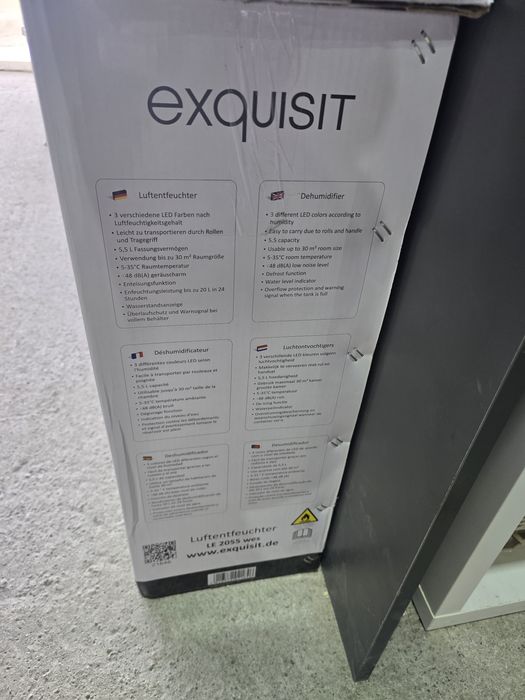 Нов влагоабсорбатор/пречиствател за въздух 20 л /24 ч Exquisite