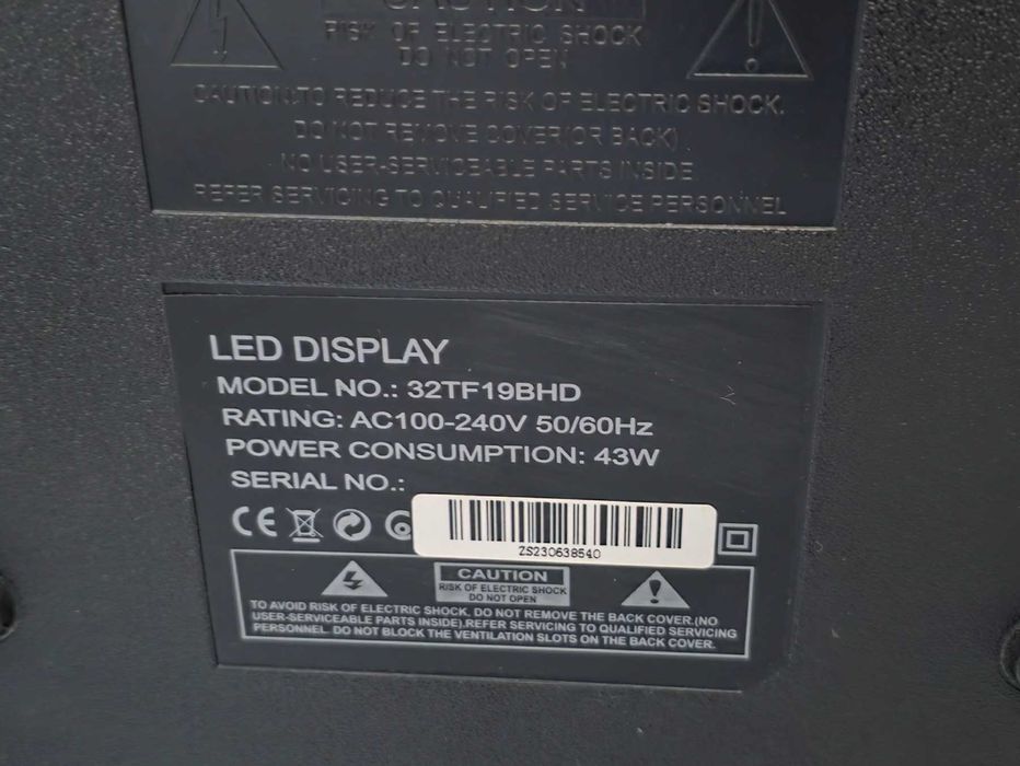 Телевизор Crown 32TF19BHD, 32 inch, 81 см, 1366x768