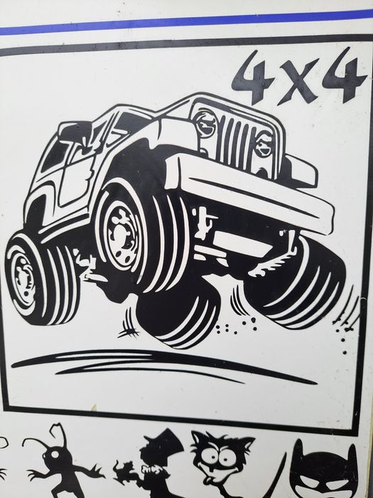 Изработване стикери за автомобили и др.