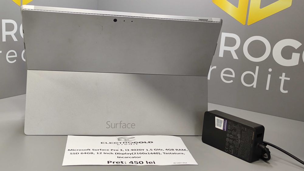Tablet-PC Microsoft Surface Pro 3/12 Inch/I3 4020Y/4GB RAM/SSD 64GB/Tastatura/Incarcator ID1327-AG2