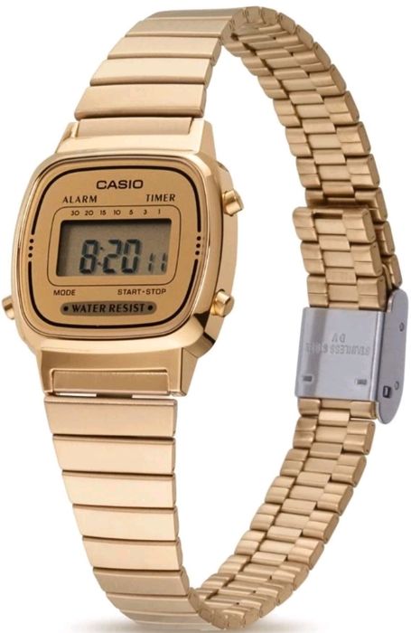 Ceas de mână CASIO vintage pentru femei, cronograf LA670WEGA-9EF, Fabu