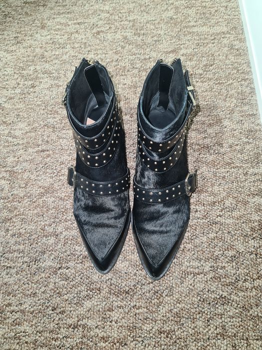 Botine de  piele Stradivarius