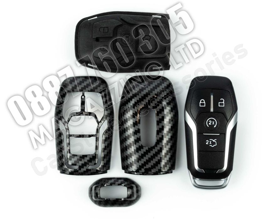 Карбонова Кутийка за Ключ Форд Калъф за Ключ Ford