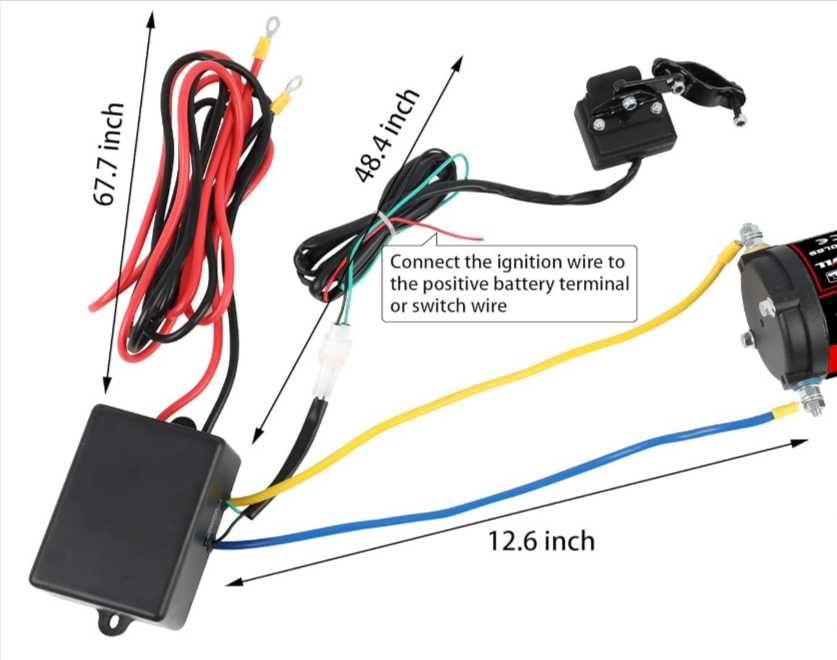 Лебедка 3000 Либри, 12V, електрическа, Titan