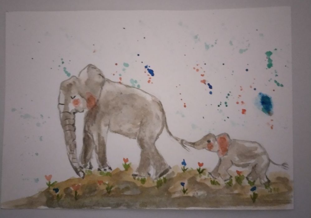 Ilustrații pictate in acuarelă