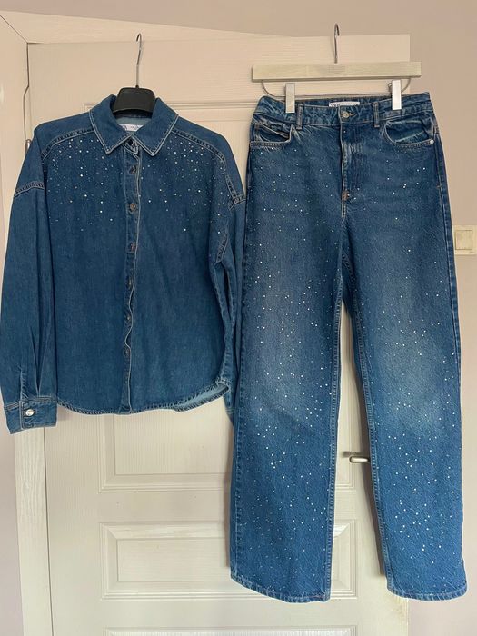 Сет Zara в Сиво Панталон М и Елек S