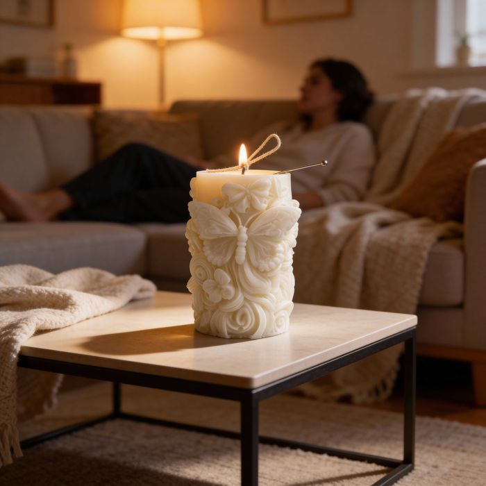 Соева свещ „Пеперуди“ – аромат Ванилия