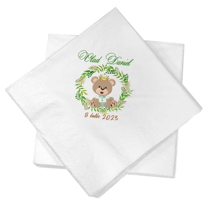 Servetele personalizate color pentru botez