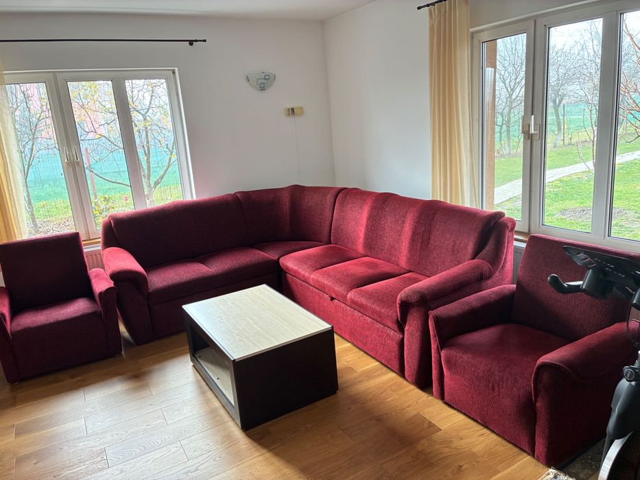 vand coltar, cu fotolii si masuta