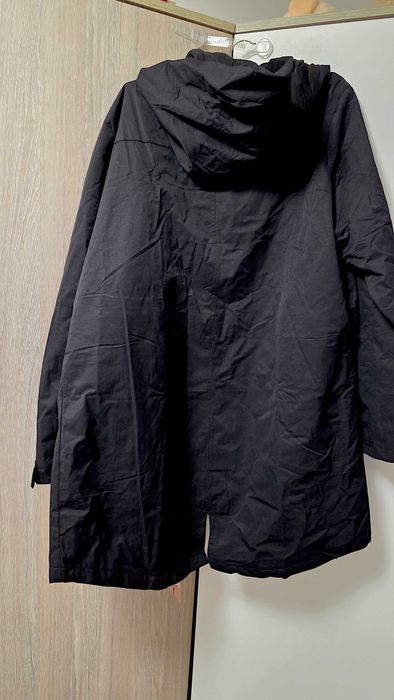 Vancavoo jachetă softshell damă cu glugă, fleece, neagră, XXL, croi generos
