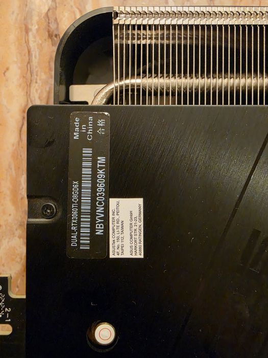 Видеокарта RTX Asus 3060 ti 8 гб
