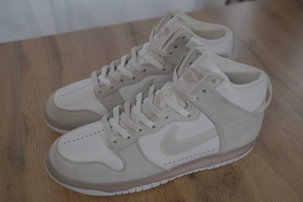 Nike Dunk High x Slam Jam "Pure Platinum" - 45 номер Оригинални!
