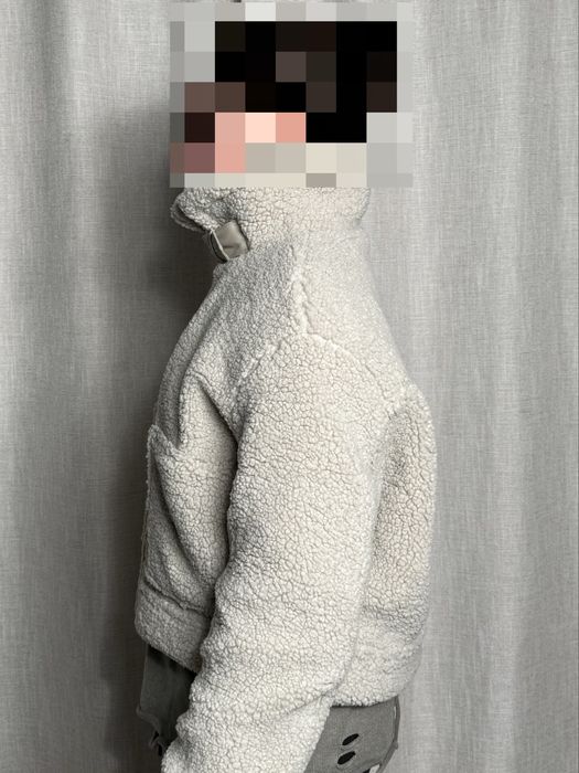 Куртка тедди молочного цвета рр 44