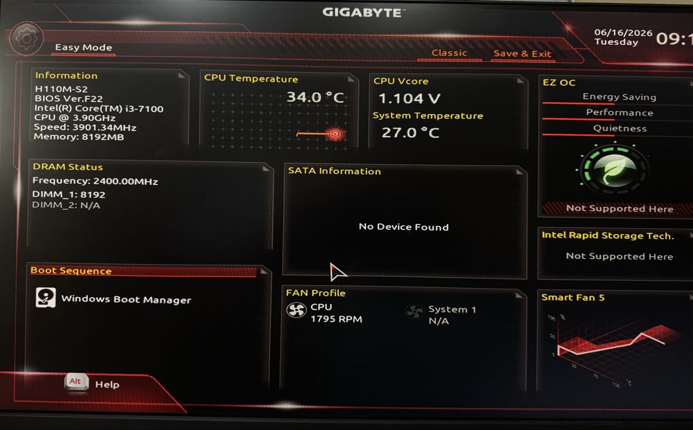 Дънна платка с процесор GIGABYTE H110M-S2
