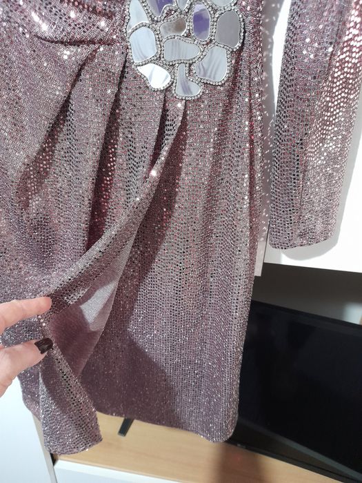 Rochie roz paiete