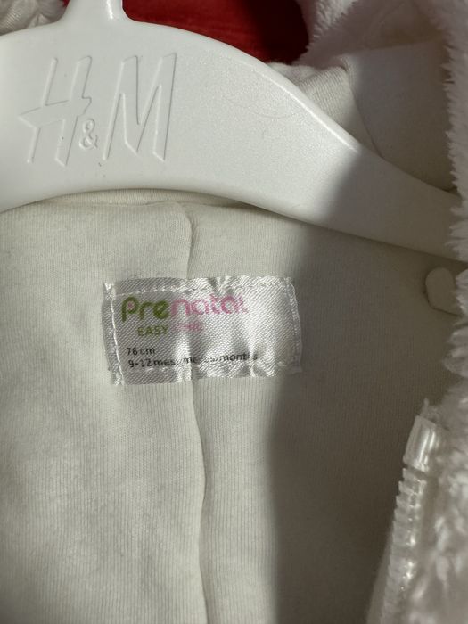 Vand combinizon Prenatal 76 cm 9-12 luni + caciula si manusi hm