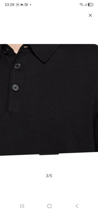 Tricou Polo din Lână Merino XXL NOU Lawrence Grey