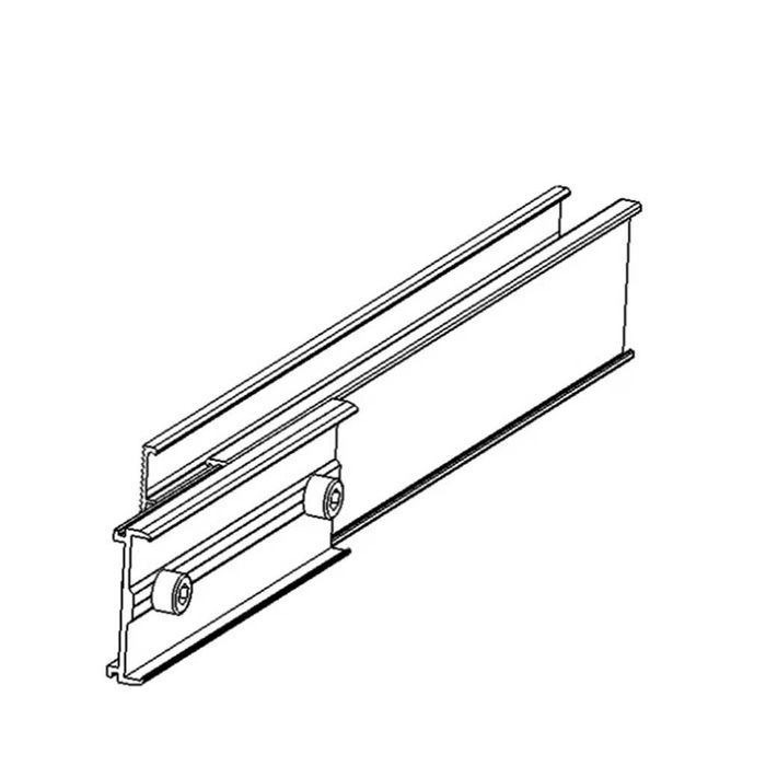 Конектор за алуминиев профил 06 със страничен канал за соларни системи