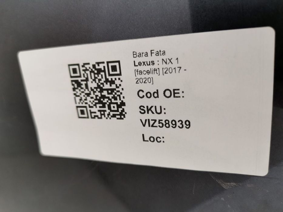 Bara Fata Lexus  NX 1 [facelift] 2017 2018 2019 2020 2021 2022 2023 20