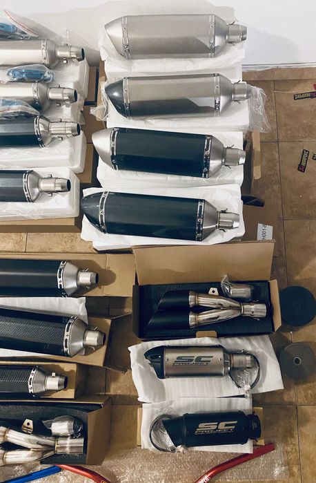 спортно гърне Akrapovic ауспух за мотоциклети 57 cm гърне за мотор FAT