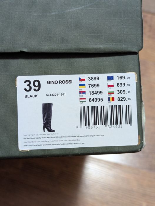 Cizme damă negre -  Gino Rossi mărimea 39