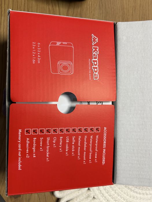 Camera Action Kappa Full HD – Waterproof + accesorii