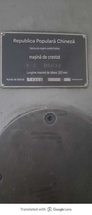 Mașina verticală de mortezat tip B 5032