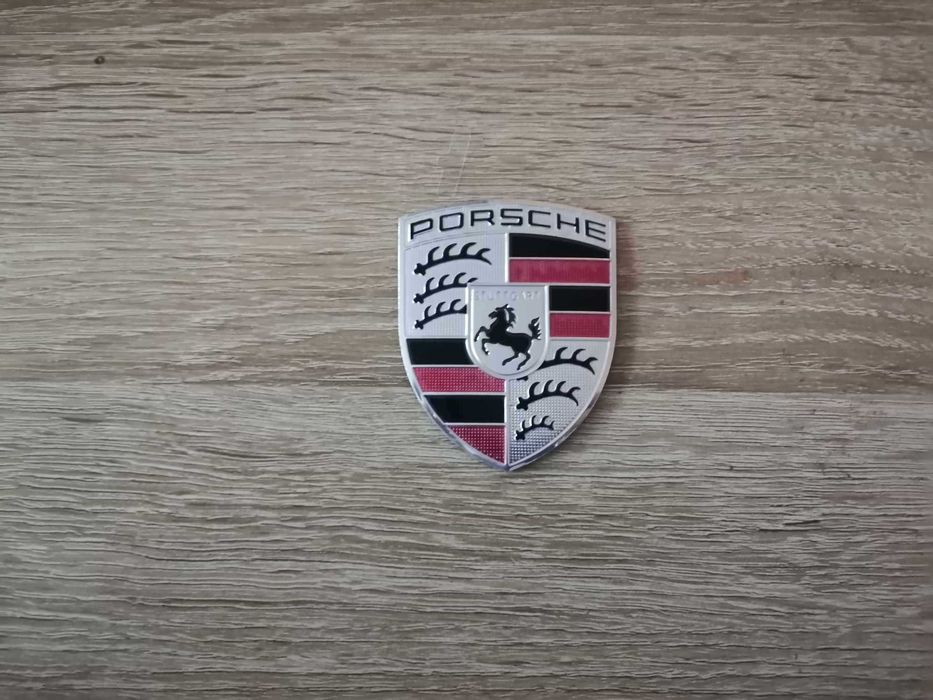 алуминиев сив стикер Порше Porsche