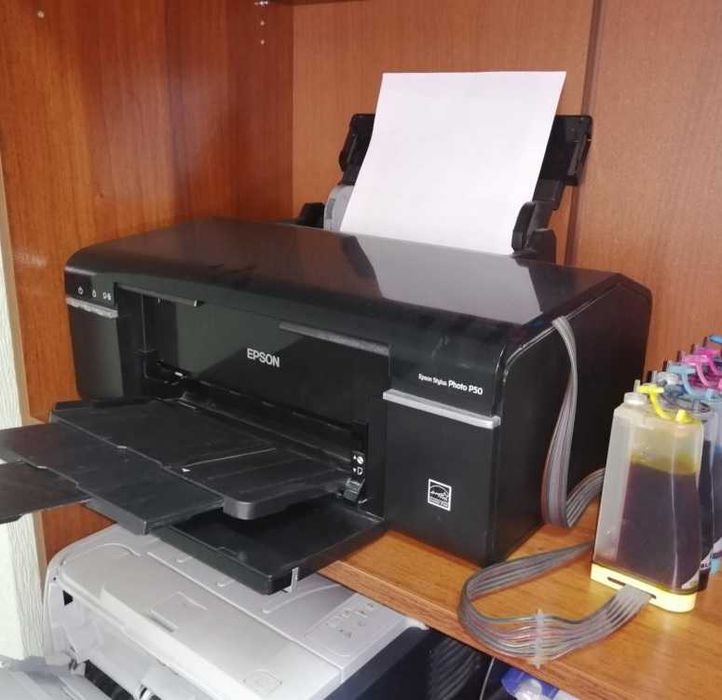 Epson P50 6-цветный принтер СНПЧ краска заправлена