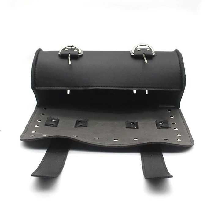 Чанта за мотор Automat, Цилиндър, Кожена, Черен